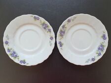 2 x Eschenbach Bavaria Veilchen Untertasse Unterteller -  fast neuwertig