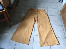 Auffällige Hochbund Marlene - Hose in Leinen Optik *Bequembund  *Gr. XXL *orange