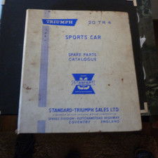 Triumph 20 TR 4-Ersatzteilkatalog, Spare parts, viele Zeichnungen für Reparatur