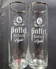 Gaffel Kölsch - 2 verschiede Gläser - Light - Kölschglas 0,2l - Bierglas - Köln