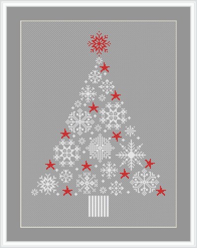 Stickvorlage tannenbaum - ,