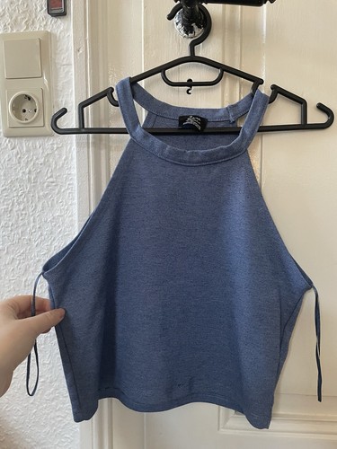 Zara crop top blau - top, s