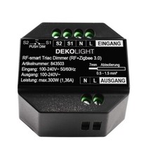 Deko-Light, Dimmer Hochvolt RF-smart, RF-smart, Triac-Dimmer, 230V, 300W, IP20, 