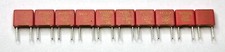 Kondensator 10 x 100 pF 100 V (0,1 nF) RM 5  Wima MKS  Folienkondensator