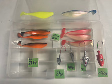 Lagerware Konvolut Gummiköder Gummifische Norwegen Jigköpfe Jigs in Box FK2877