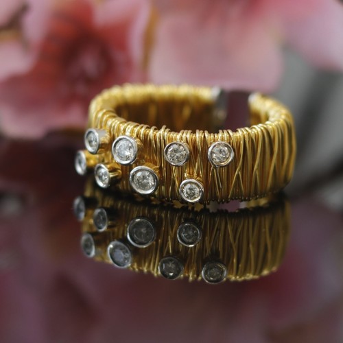 Gold brillant ring - gold, in