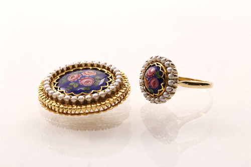 750 gold schmuckset mit - schmuckset,