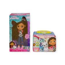 Gabby’s Dollhouse Puppe 20cm + Memo Spiel im Metallkoffer Set