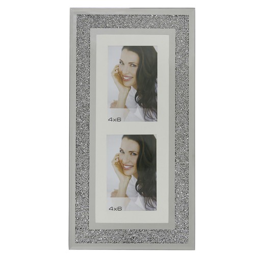 Doppel foto glas silber - glas,