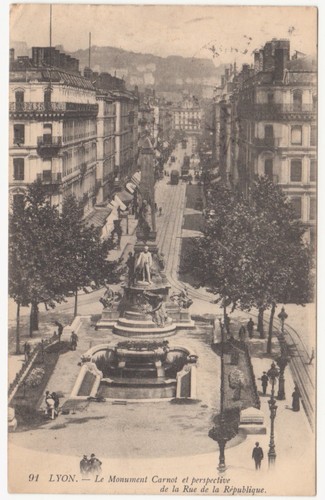 Cpa lyon monument - cpa,
