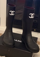 CHANEL Stiefel  Boots Schwarz
