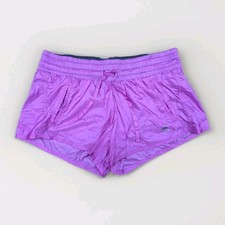 ADIDAS Glanz Nylon Shorts Running Damen Fitness Laufen Sprinter 38 Retro lila