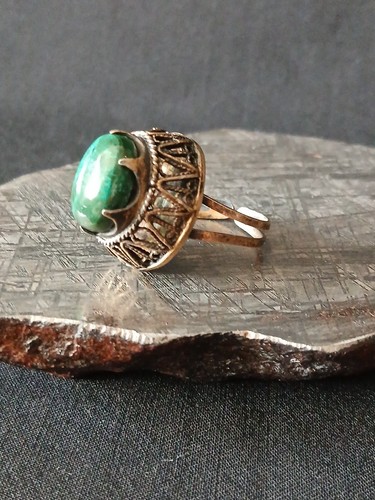Silber ring 925 malachit - ring,