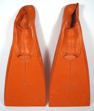 vintage taucher flossen stream gr. 36 - 37  3-4 orange schwimm