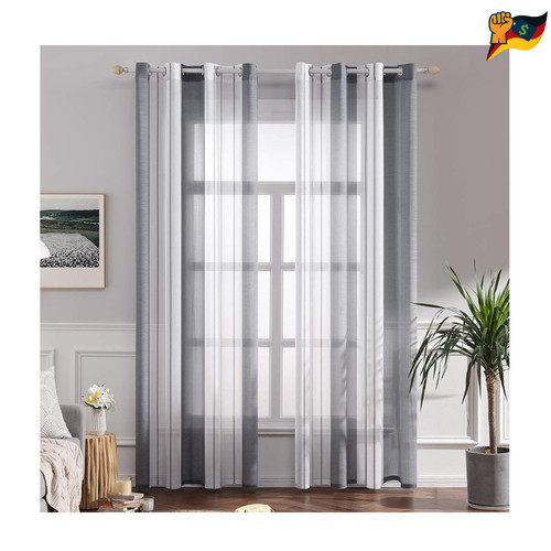 Gardinen gestreift transparent - gardinen,