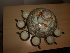Altes bowle gefäß keramik - gefäß,