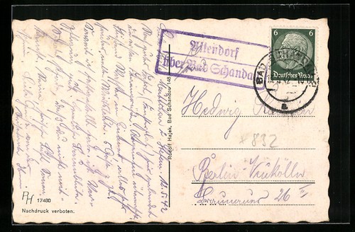 Landpoststempel altendorf - landpoststempel,
