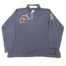 Paul & Shark Polo Shirt Herren Gr. M Langarm Freizeit Hemd Made in Italy Blau