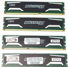 32GB Kit 4x 8GB PC RAM Crucial