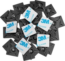 intervisio Klebesockel für Kabelbinder 19 mm x 19mm Montagesockel Kabelbinderhal