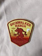 Skinwalker Ranch Utah USA Patches Cryptid UFO Alien Aufnäher 8x8cm Unbenutzt 