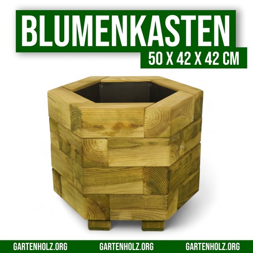 Pflanzkasten sechskant holz - pflanzkasten,