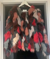 Fake fure jacke bunt - fure, gr.