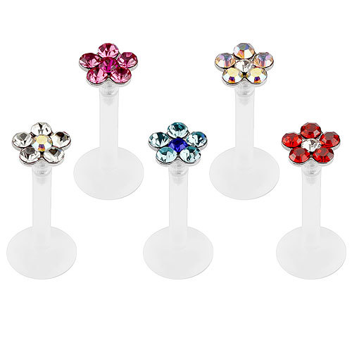 Lippenpiercing aus bioflex - lippenpiercing,