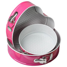 3-er Set Springform Backform Kuchenbackform Herzform Rundform Tortenform 