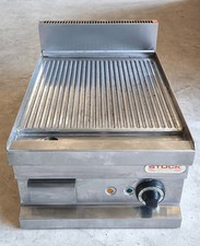 Bratplatte Griddleplatte Elektro Gastro Grill Gastronomie Edelstahl 40x60x35cm