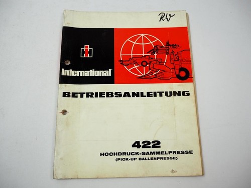 Ihc 422 hochdruck sammelpresse - ihc,