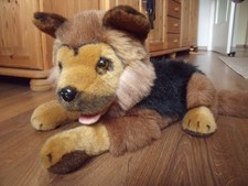 weiches Stofftier Hund Schäferhund ca. 67 cm Länge / ca. 25 cm Höhe