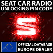 SEAT RADIO UNLOCK PIN CODE FOR ALL MODELS ALHAMBRA ALTEA EXEO IBIZA LEON TOLEDO