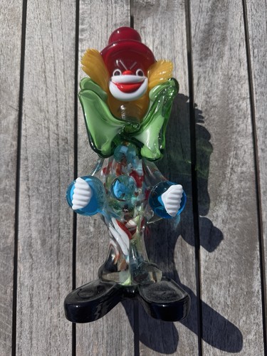 Vintage murano glas clown - vintage,