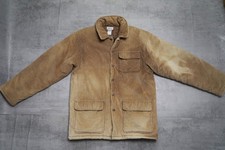 Herren Puffer Cord Jacke Beige
