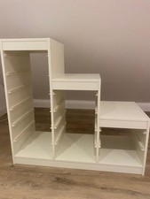 trofast regal weiß mit Boxen