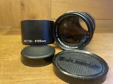 Fast Neu W/Kapuze Petri C.C 135mm F/2.8 Tele Objektiv M42 Halterung Aus Japan