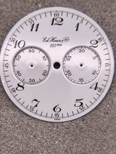 #1574 ORIGINAL HEUER LEONIDAS SPLIT SECOND CHRONOGRAPH ZIFFERBLATT  VALJOUX 93