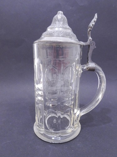 Antiker glas bierkrug - antiker,