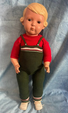 Seltene u. alte Schildkröt Puppe " Inge " 63/64, mit braunen Augen - 64 cm groß