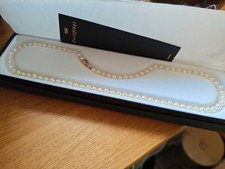 Echte Süßwasser-Zuchtperlen-Kette Laura Verschluß 585er Gold neu