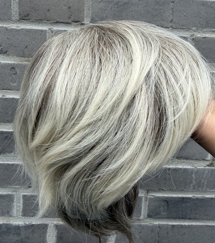 Perücke blond strähnen kurz - blond,