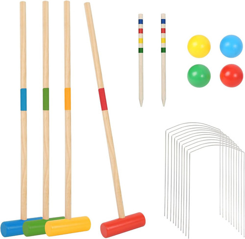 Krocket spiel outdoor - spiel, holz