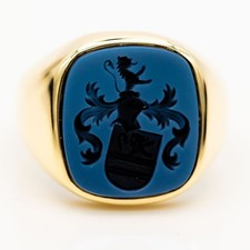 Siegelring 585/14K Gelbgold