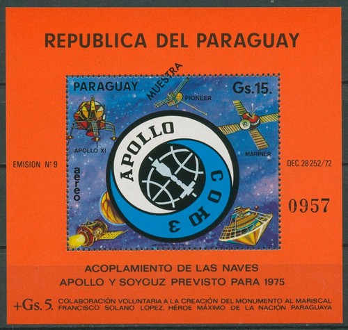 Paraguay 1974 apollo - paraguay,
