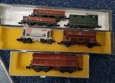 N Minitrix DB Güterwagen Schotterwagen Set 