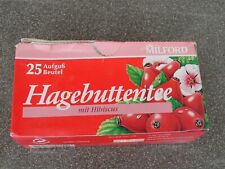 90er Jahre: Alte Lebensmittel-Verpackung Tee-Schachtel MILFORD Hagebutte Sammler