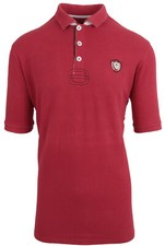 VAN SANTEN & VAN SANTEN Herren Kurzarm Polo Shirt Gr. L Rot Baumwolle & Elasthan
