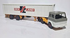 Wiking H0 1:87 HANOMAG HENSCHEL LKW SATTELZUG CONTAINER "SEALAND"  GRAU ORANGE