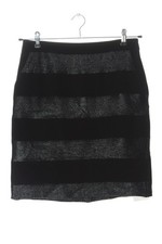 HALLHUBER Bleistiftrock Damen Rock Gr. DE 36 schwarz-hellgrau Business-Look